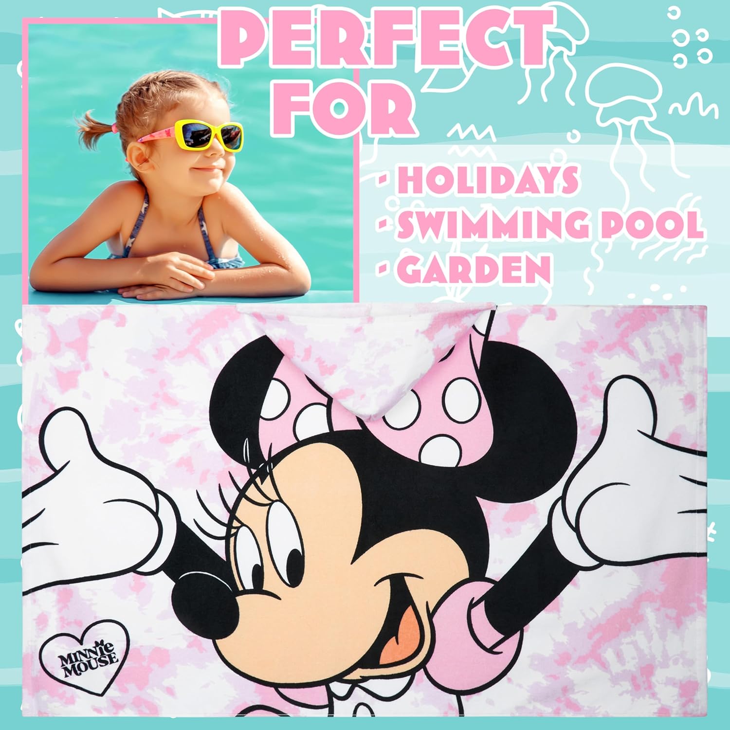 Get Trend Disney Minnie Mouse Kids Bath Towel