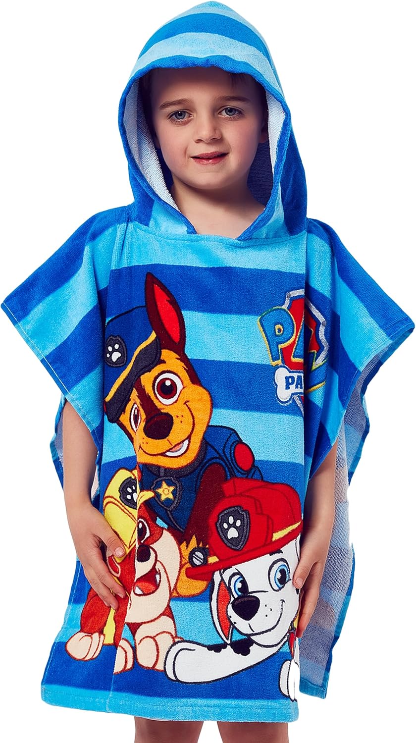 Paw Patrol Boys Hooded Towel Poncho One Size