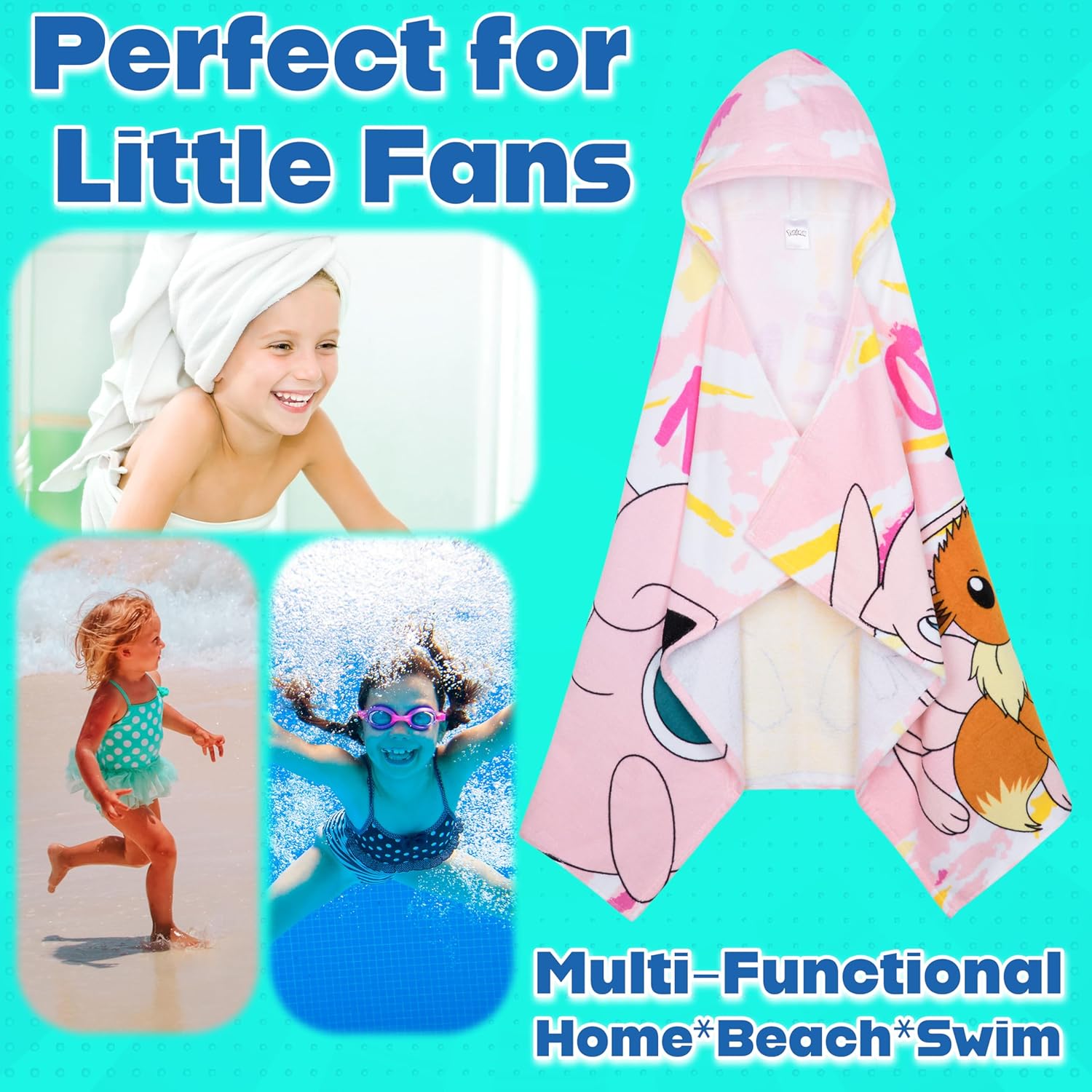 Pokemon Hooded Towel for Kids