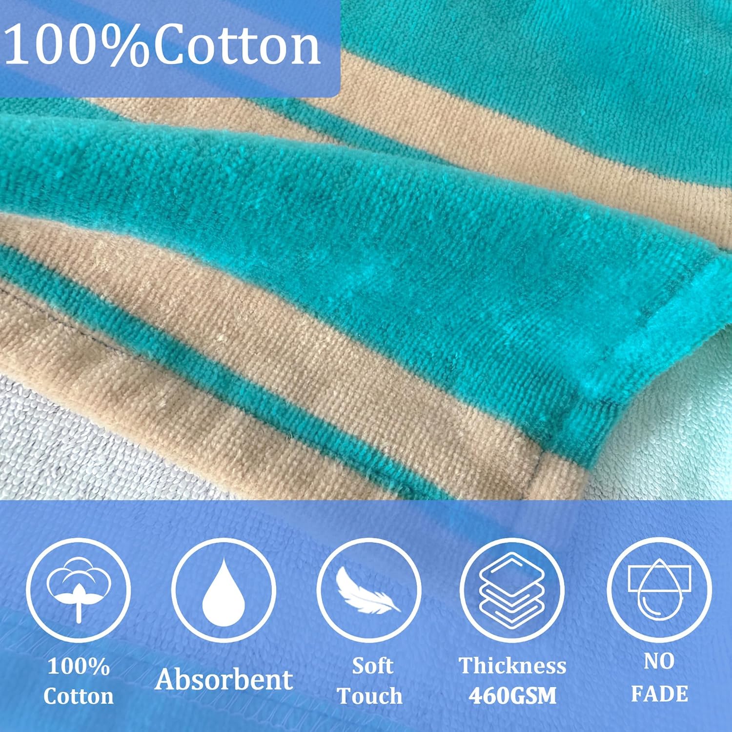 VOOVA MOVAS Surf Poncho Towels with Pockets for Kids 4-8 Years