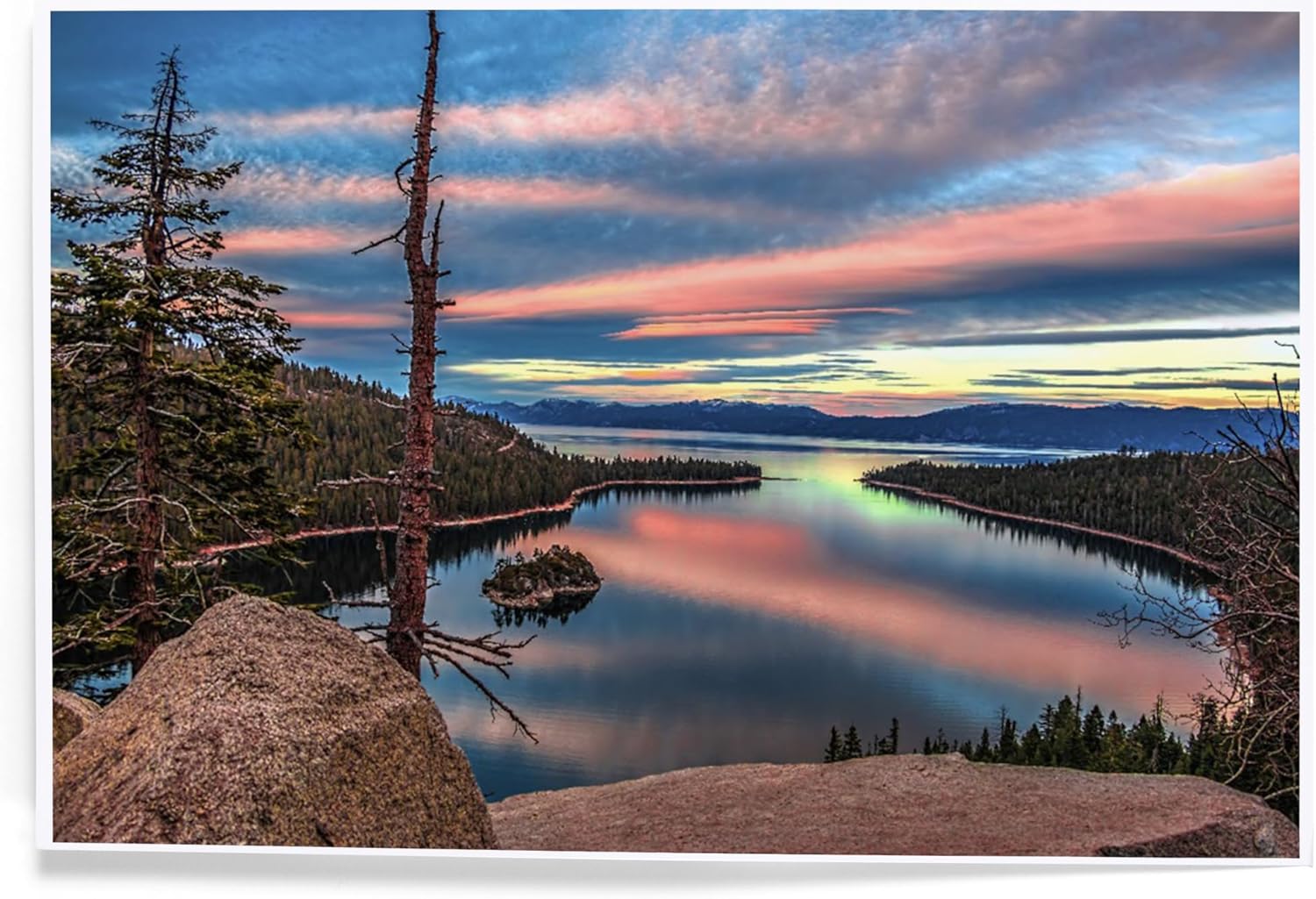 Lantern Press 8x12 Art Print Lake Tahoe
