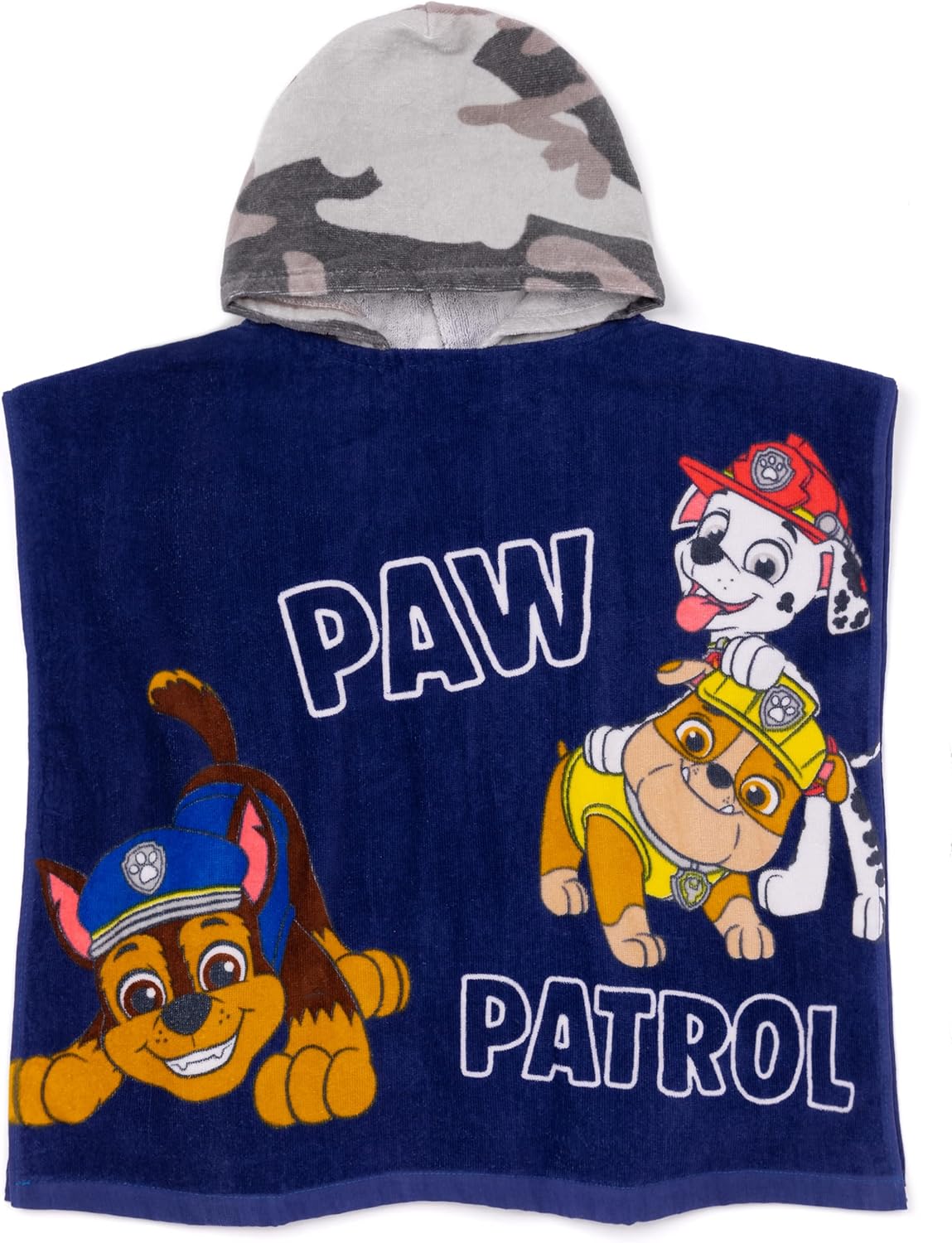 Paw Patrol Beach Bath Towel Poncho for Boys