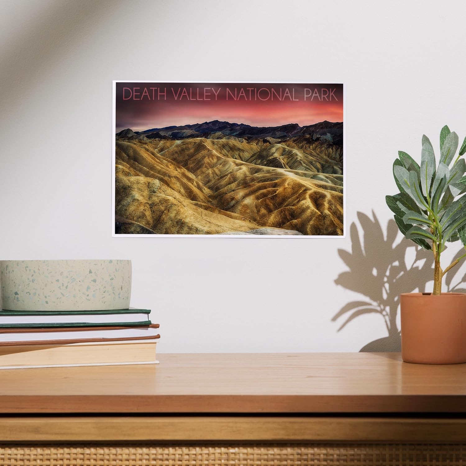 Lantern Press 8x12 Art Print Death Valley Stormy Sky