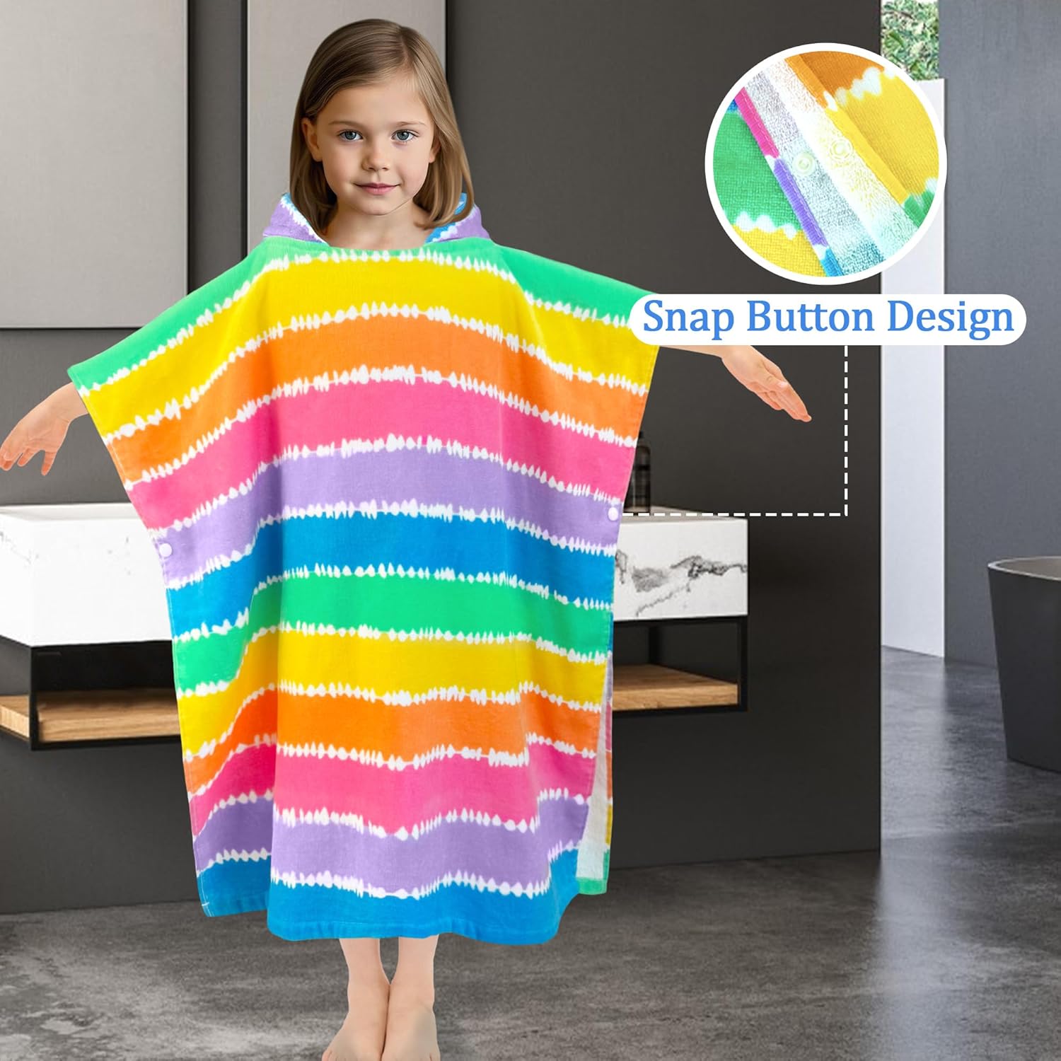 VOOVA MOVAS Toddler Beach Towel with Hood