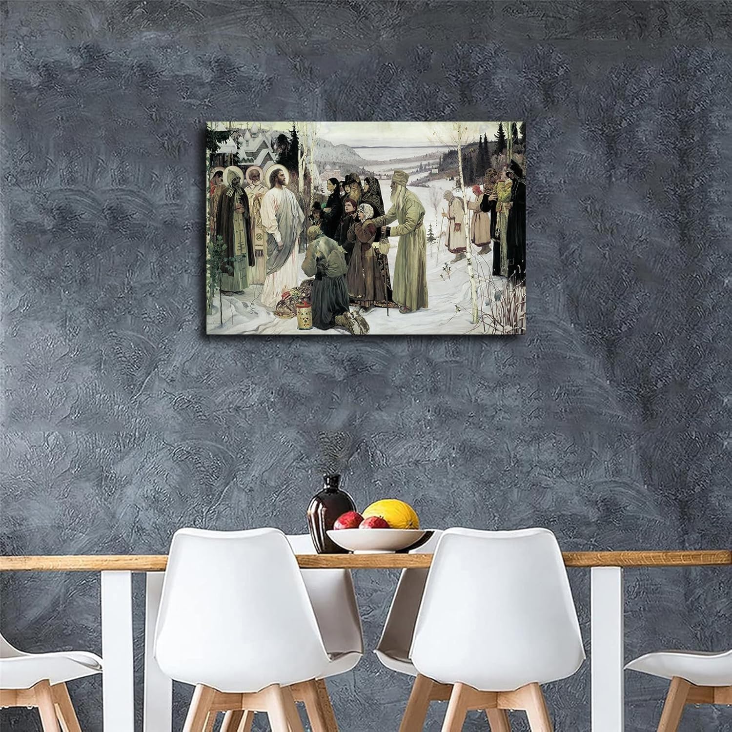 Holy Rus By Mikhail Nesterov Framed Poster 20x30inch Wall Art