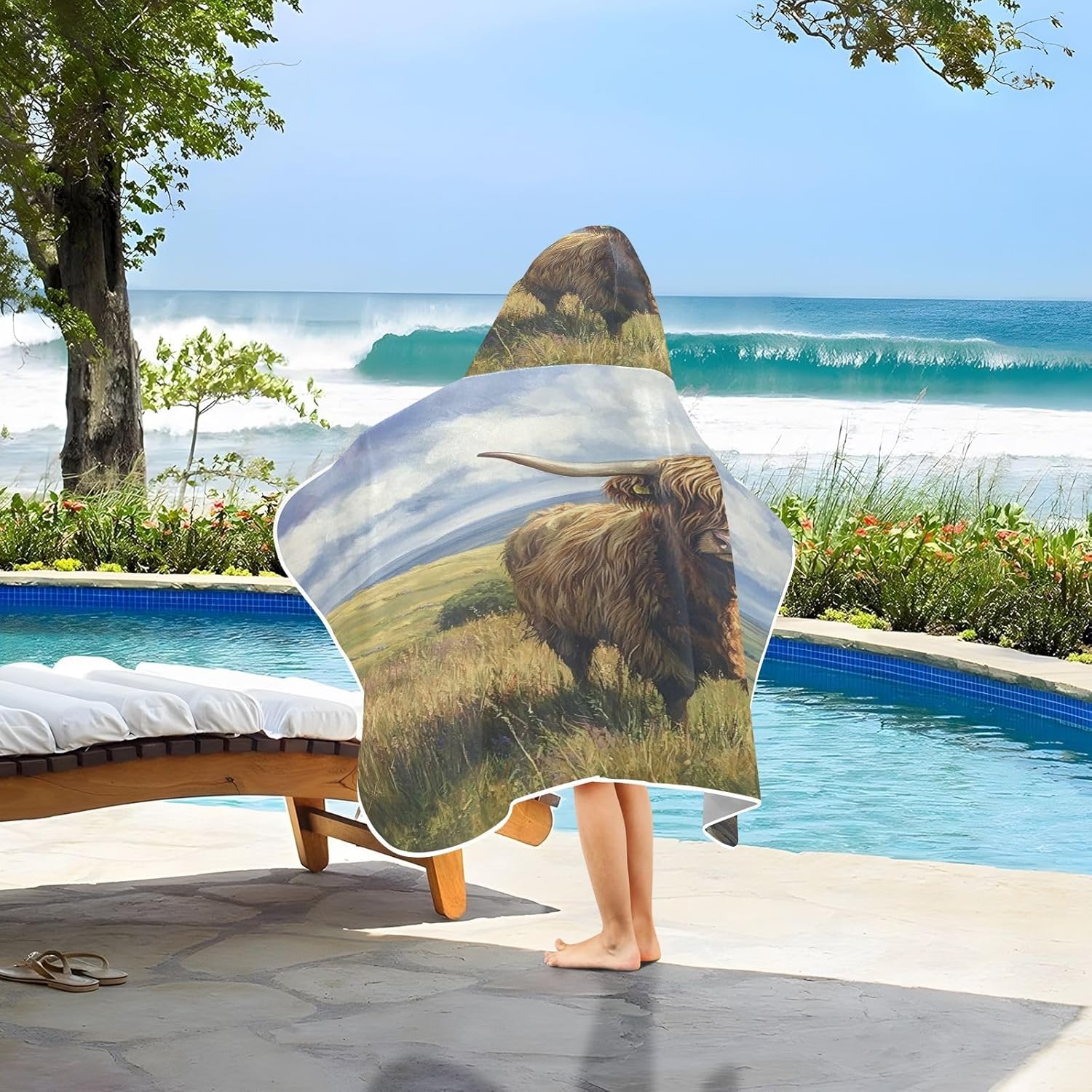 Kigai Kids Hooded Bath Towel Soft and Absorbent 1