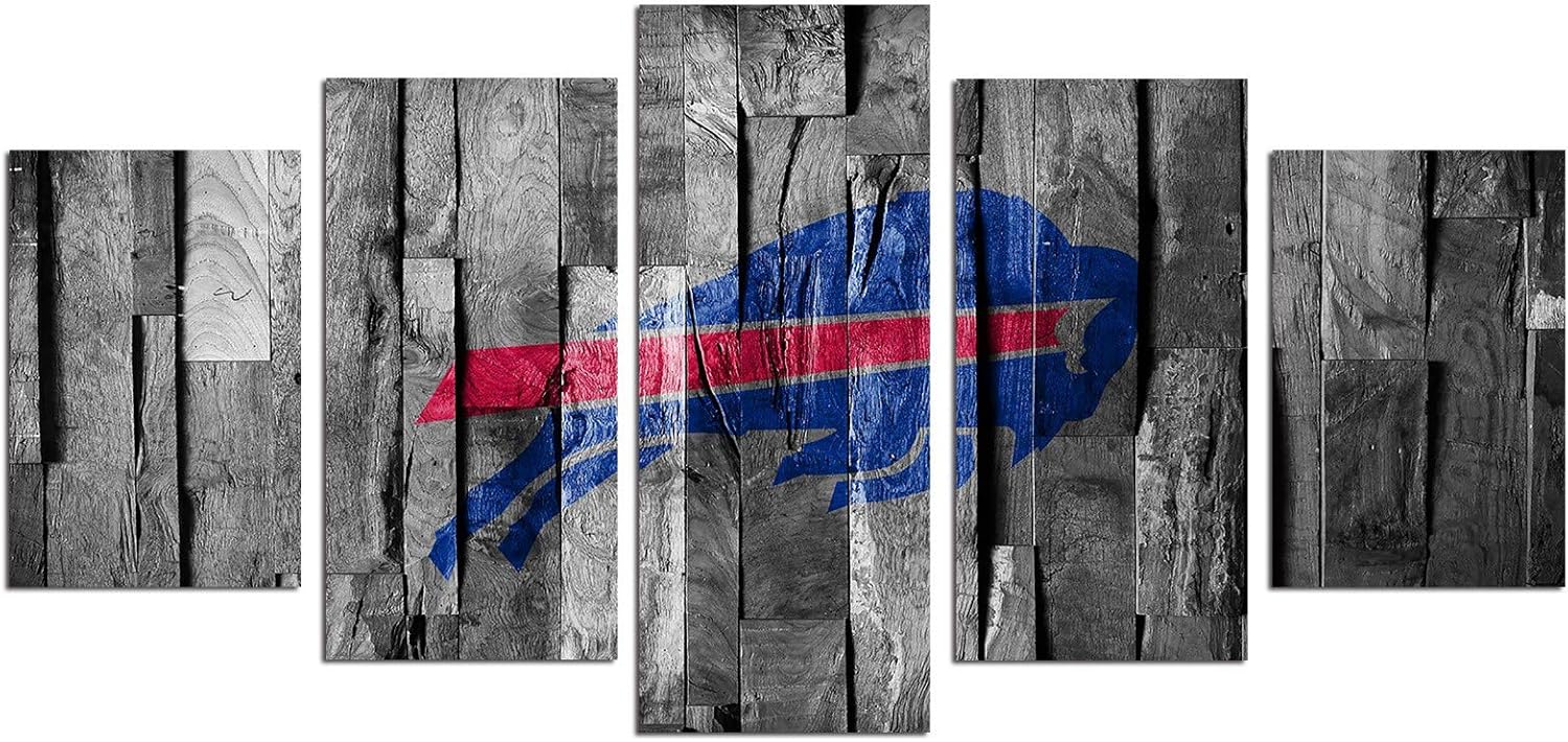 Buffalo City Bills Football Poster Wall Art 5PCS