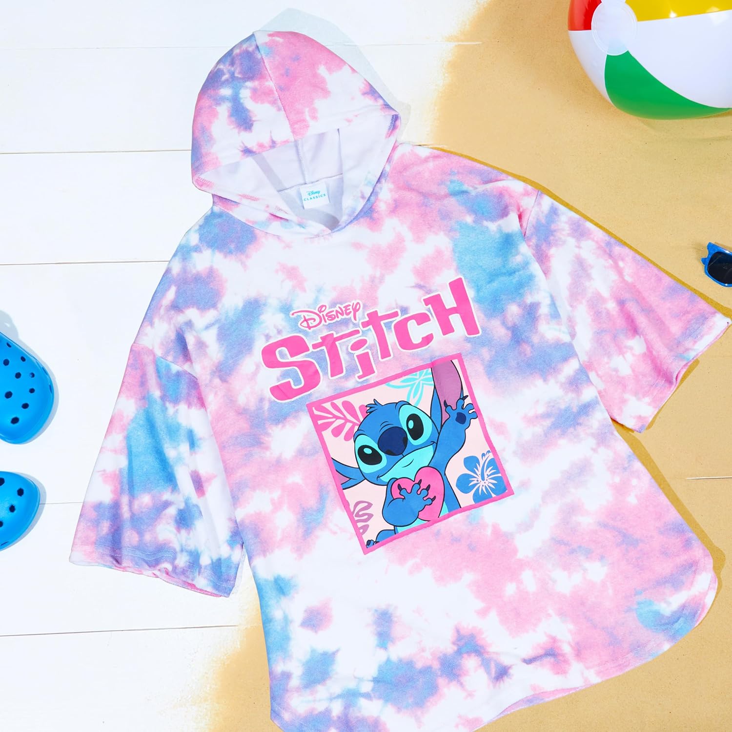 Disney Stitch Hooded Bath Towel for Kids