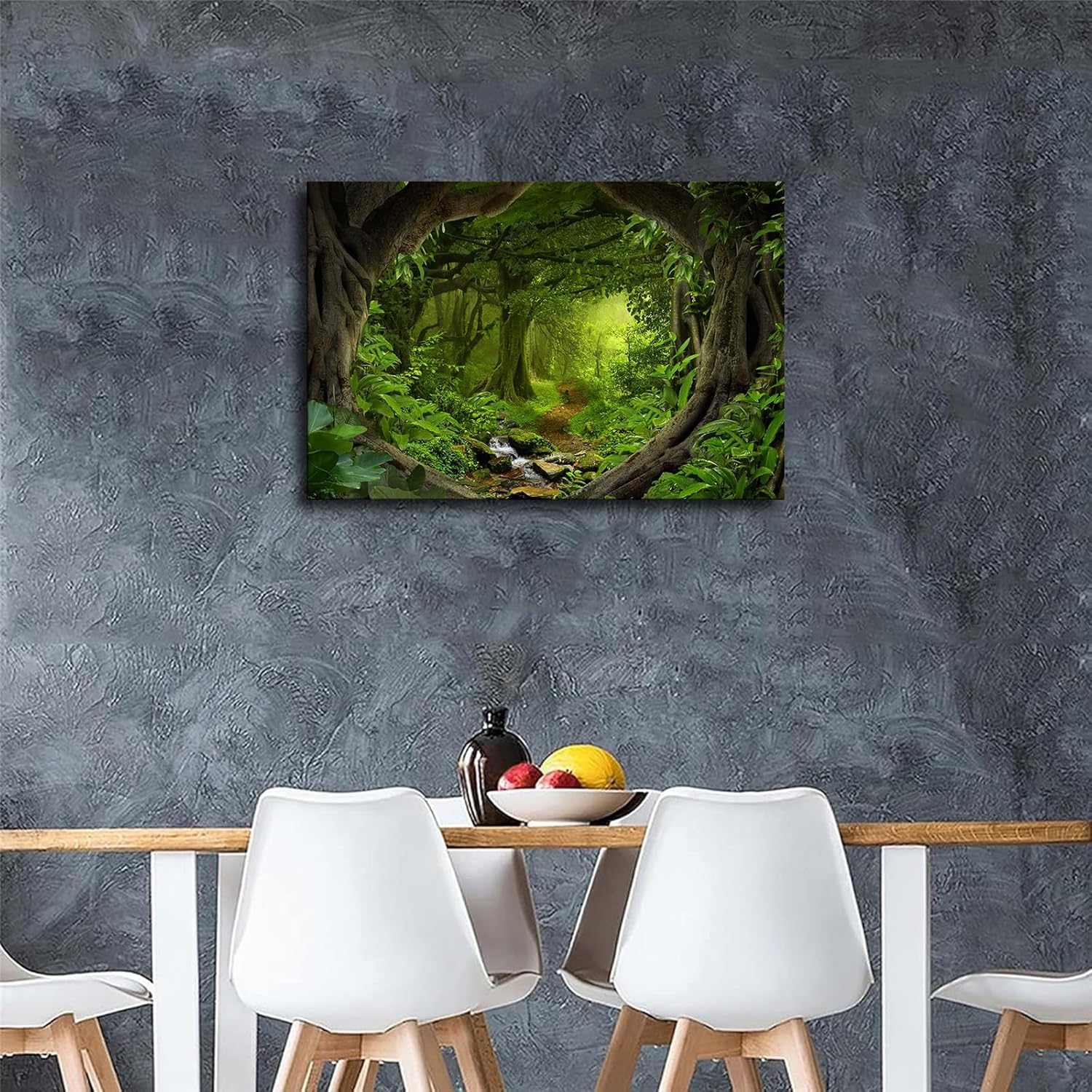 Beautiful Magical Fairy Forest Landscape Poster Canvas Wall Art