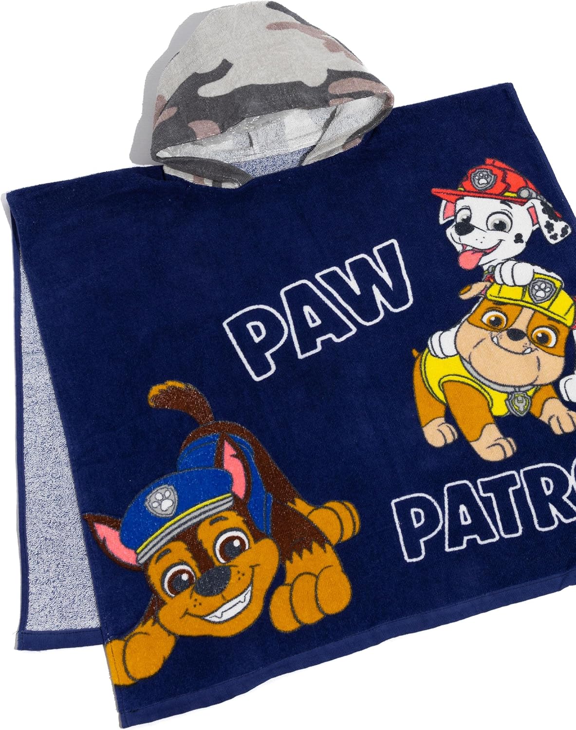 Paw Patrol Beach Bath Towel Poncho for Boys