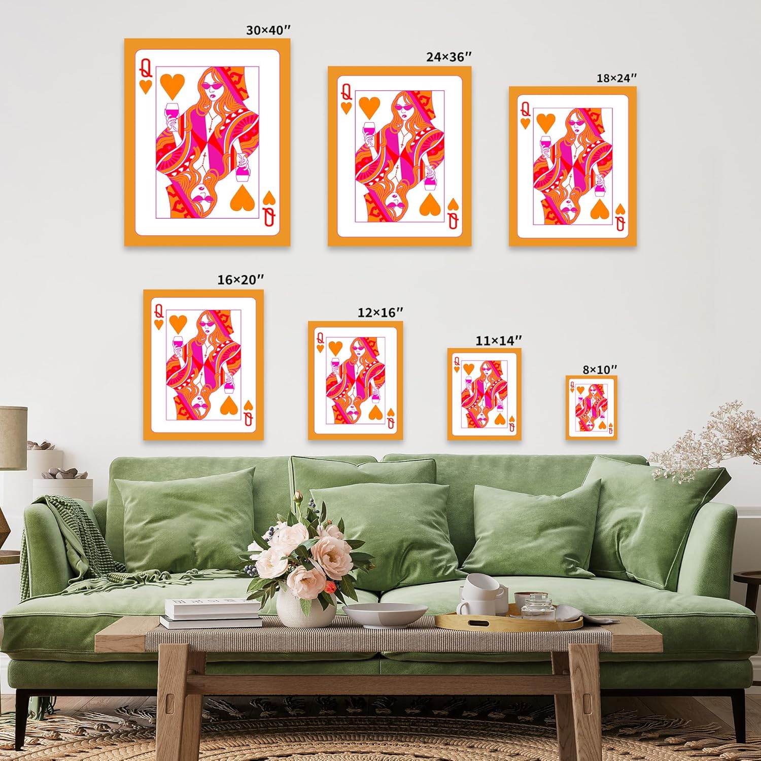 Poster Master Queen Of Hearts Canvas Print