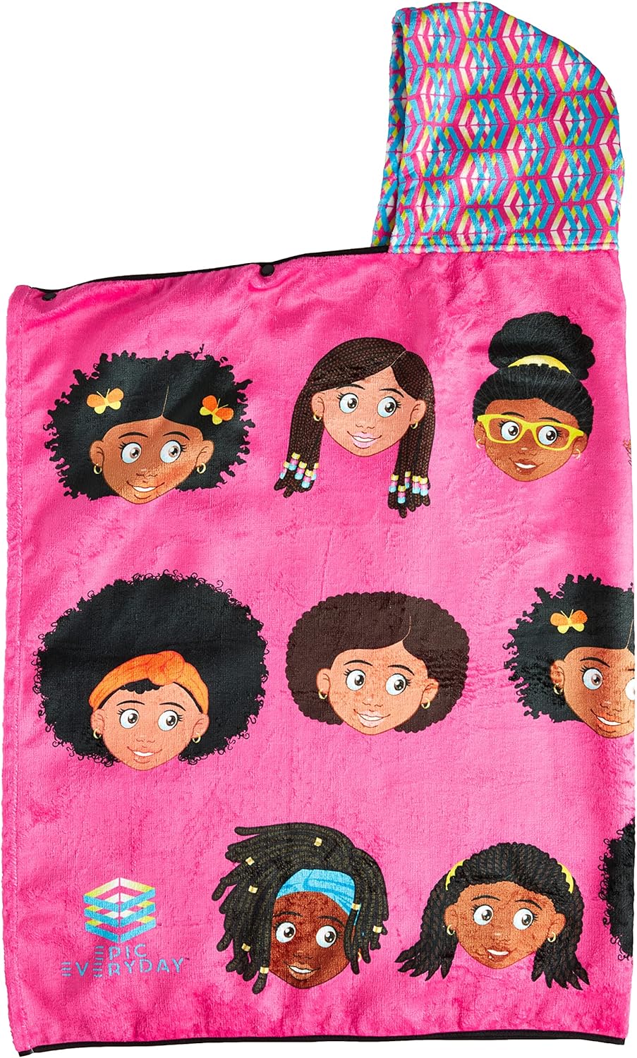 EPIC Everyday Kids Hooded Beach Bath Towels for Girls