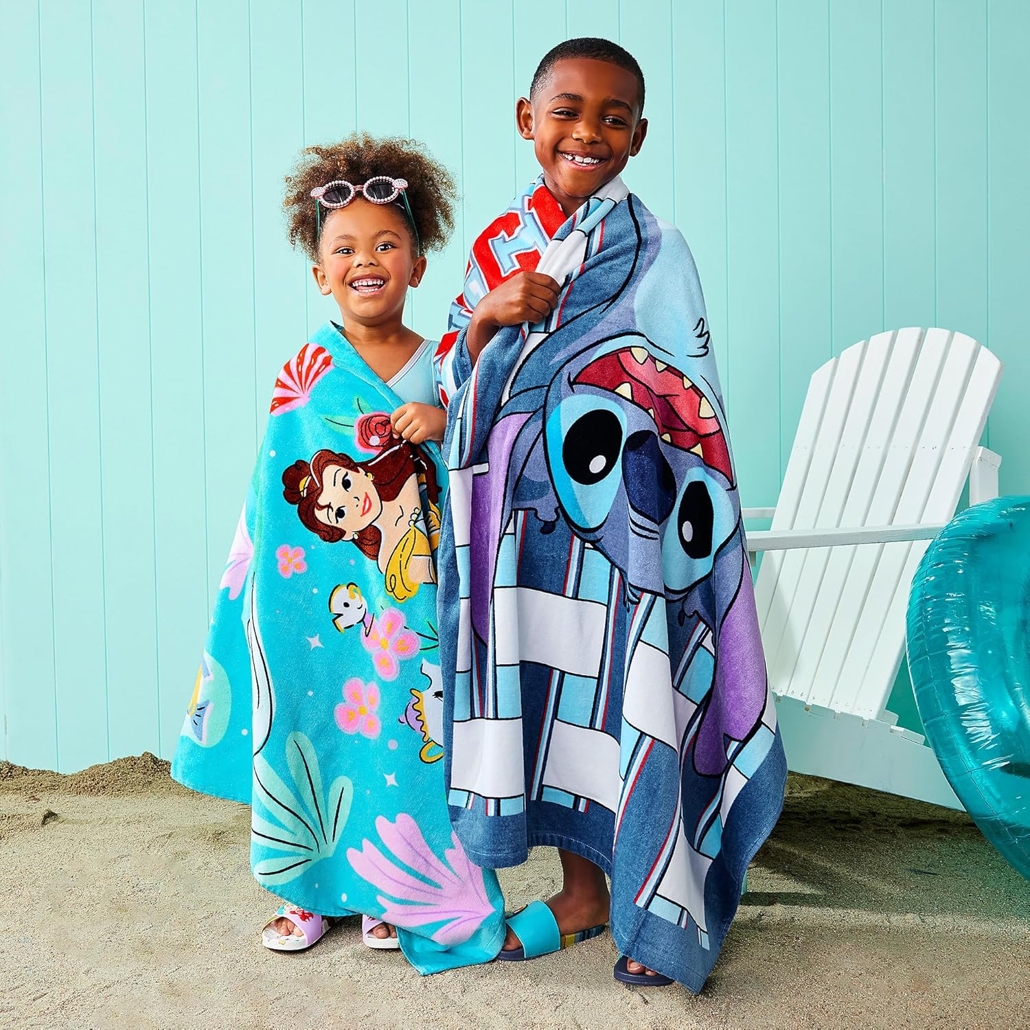Disney Store Princess Beach Towel for Kids - Soft 100 Cotton