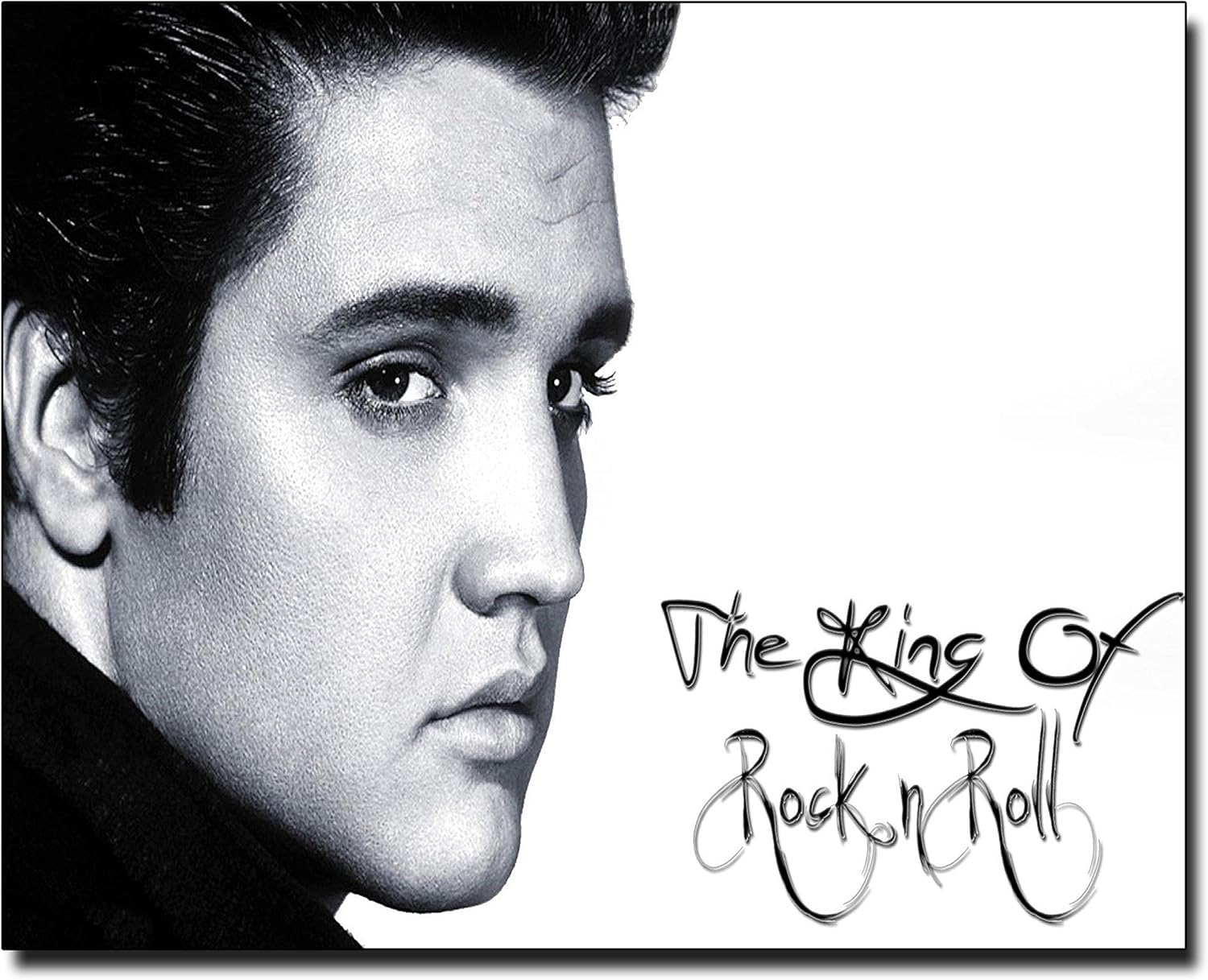 Elvis Presley The King of Rock n Roll Poster Print