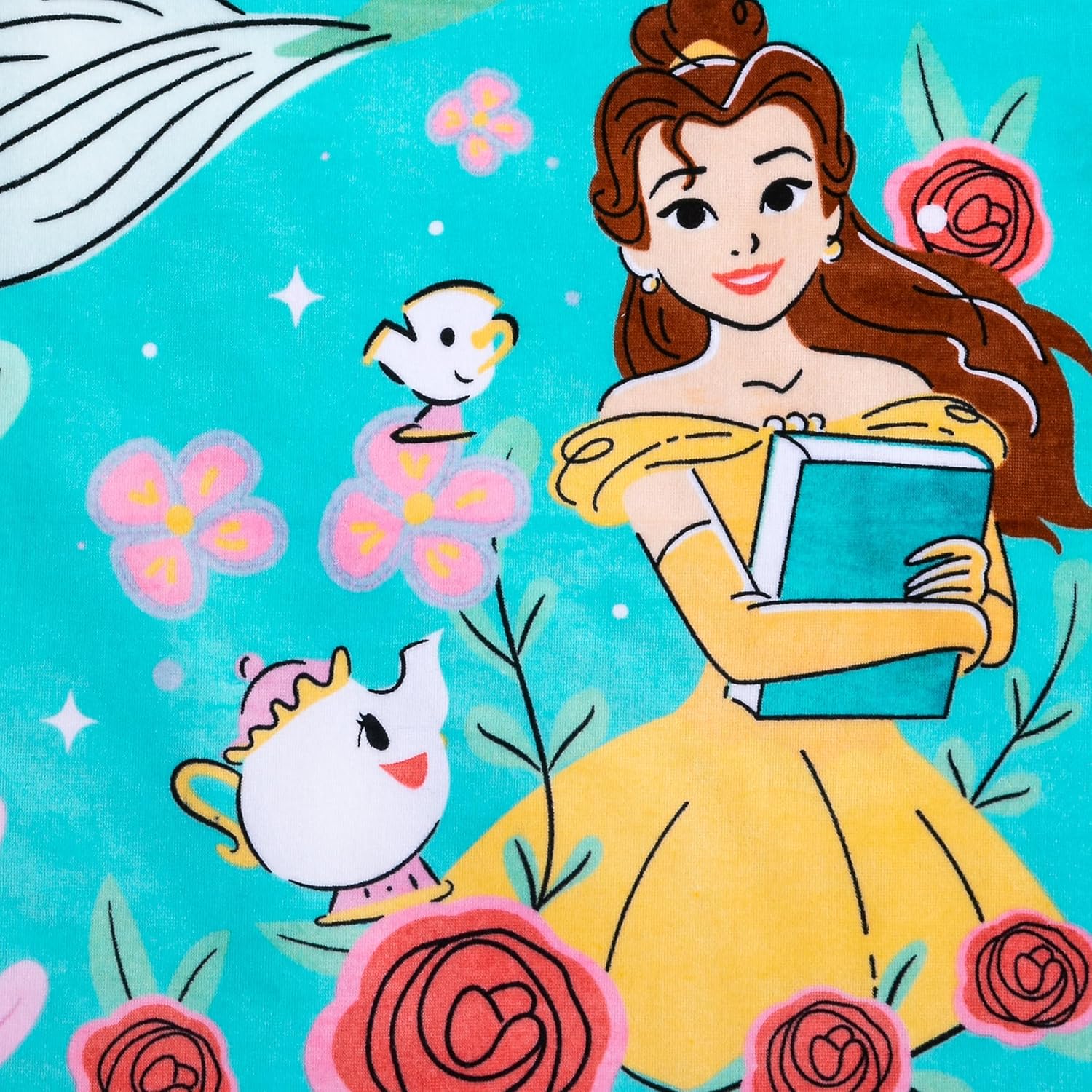 Disney Store Princess Beach Towel for Kids - Soft 100 Cotton