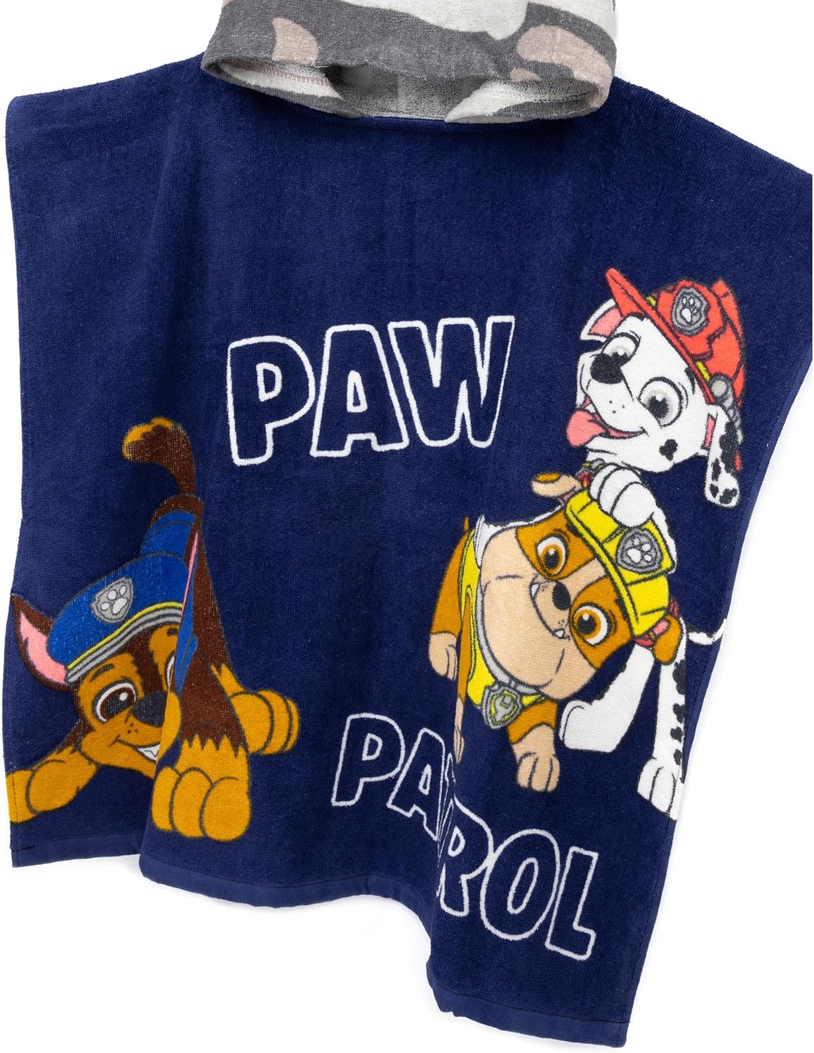 Paw Patrol Beach Bath Towel Poncho for Boys