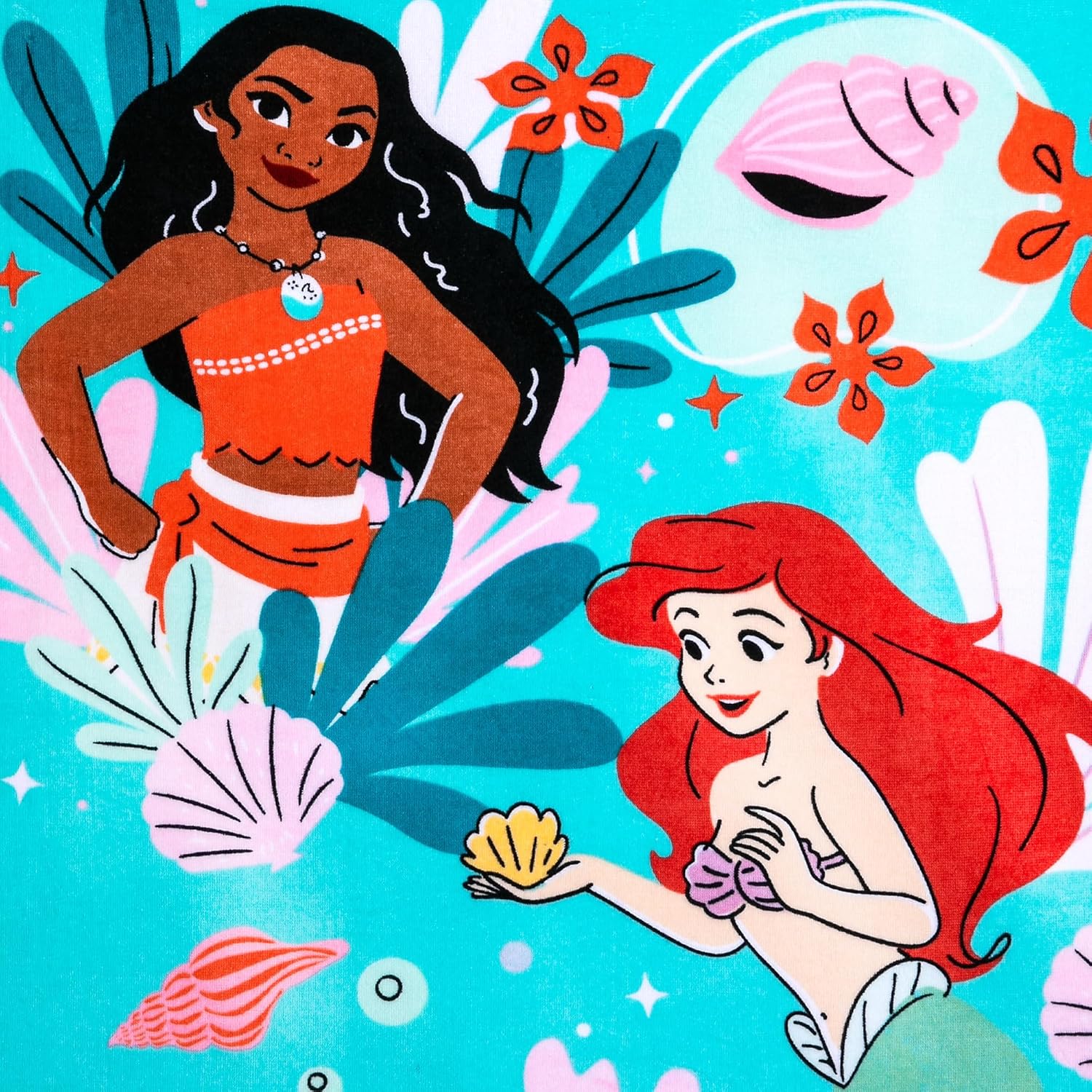 Disney Store Princess Beach Towel for Kids - Soft 100 Cotton