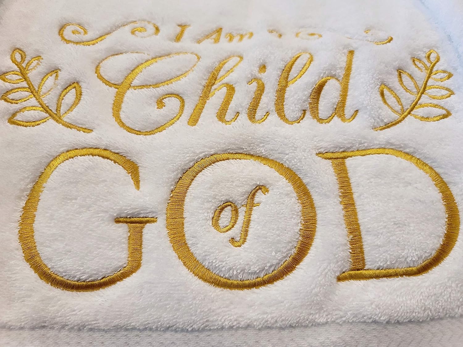 I Am A Child of God Soft White Bath Towel