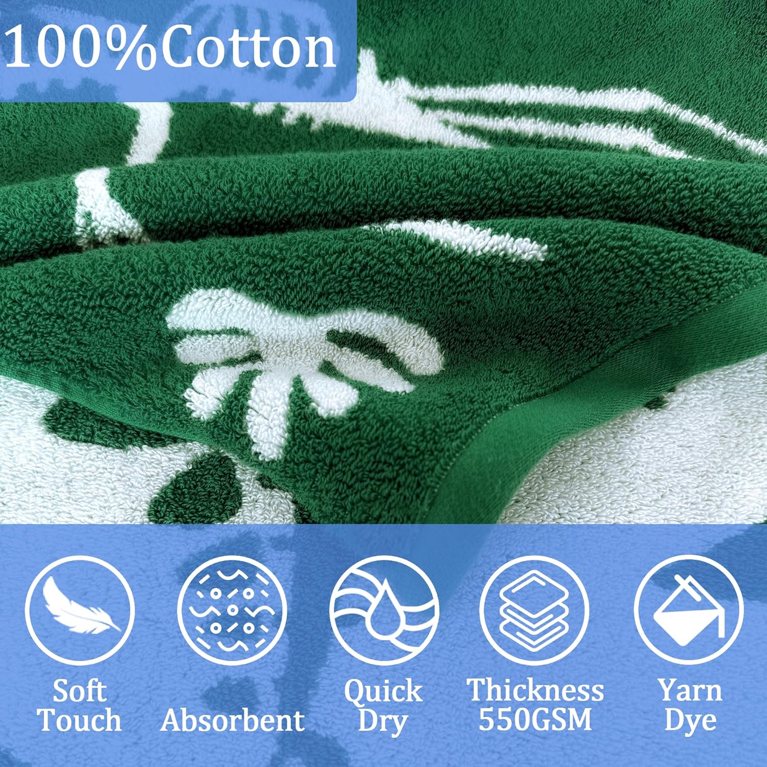 VOOVA MOVAS Dinosaur Hooded Towel for Kids 4-8 Years
