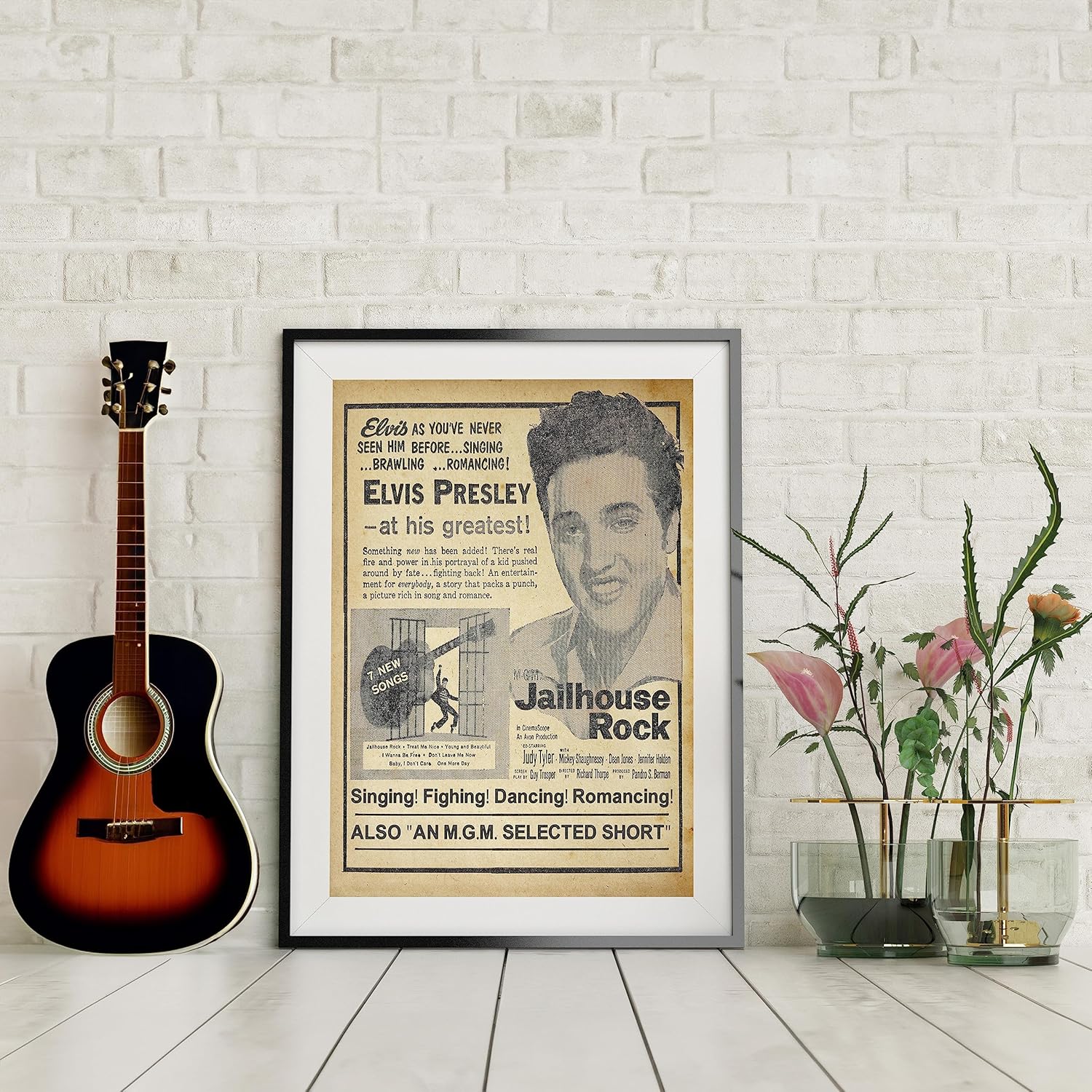 Jailhouse Rock Retro Classic Music Wall Art Print 11x14